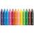 Creioane cerate MAPED Color'Peps Maxi, 12 culori, culori asortate