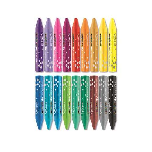 Olejové pastelky MAPED Color'Peps, sada 24 farieb