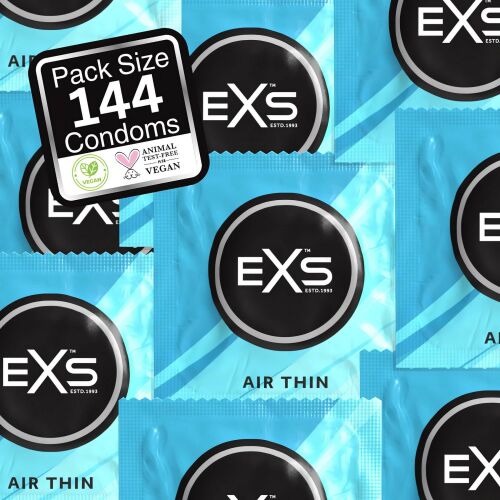 EXS Air Thin Ultravékony Latex Óvszer - 144 db