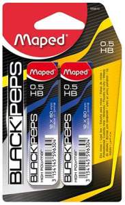 Maped Black Peps Grafitová ceruzka, 0,5 mm, HB (24 vlákien) 31570722 Písacie a kresliace potreby