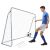 Springos faltbares Fußballtor 240x170cm in Gebrauch mit Bodenheringen