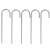 Five metal stakes for securing the Springos Futballkapu 300x200 cm soccer goal to the ground
