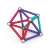Set de construcție magnetică Geomag Glitter, construirea unui cub