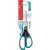 MAPED Essentials Soft office scissors, 21cm, blue and black handles, packaged