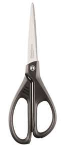 Foarfece de birou MAPED Essentials Green, 21 cm, mânere negre, lame din oțel inoxidabil - Foarfece