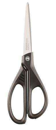 MAPED Essentials Green Büroschere, 21 cm, schwarze Griffe, Klingen aus Edelstahl