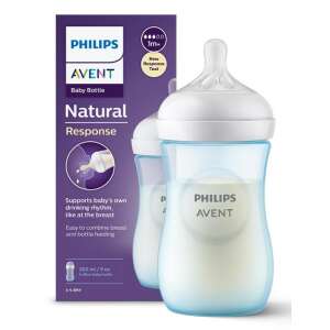 Philips AVENT Natural Response 260 ml cumisüveg 1hó+ kék 58968999 Cumisüvegek