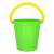 Diplo W-127 sandbox toys, green bucket with yellow handle