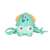 Front view of blue interactive crawling octopus toy