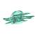 Interactive crawling octopus toy with sound and light, blue, bottom view