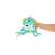Interactive crawling octopus toy with sound and light, blue