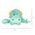 Interactive crawling octopus toy with sound and light, blue, dimensions