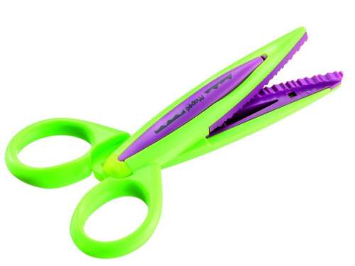 MAPED Crea Cut Zickzack Schere, Grün und Lila, 13cm