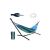 Double Hammock with Metal Stand, Multicolored, 200x150 cm, Maximum Weight 200 kg, Storage Cover Included 140142178