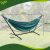 Double Hammock with Metal Stand, Multicolored, 200x150 cm, Maximum Weight 200 kg, Storage Cover Included 140142178