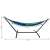 Dimensions of the multicolor hammock with metal stand