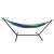 Multicolor hammock with metal stand, 200x150 cm, maximum weight 200 kg, storage cover included