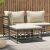 Polyrattan Kerti Lábtartó - Bézs Párna - 70x70 cm 58978571