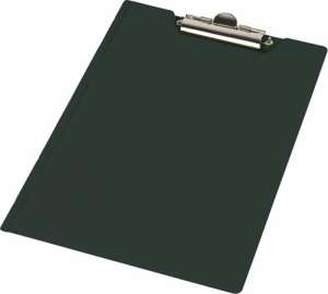 PANTA PLAST Tablă de scris A4 cu buzunar de colț și suport pentru stilou, negru - Table de notat