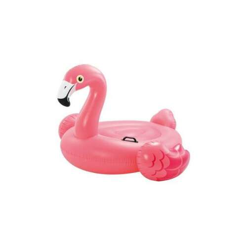 Intex Riesiger Flamingo-Schwimmreifen, rosa aufblasbarer Flamingo mit Griffen