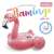 Intex Giant Flamingo Ride-On Pool Float, pink inflatable flamingo with handles