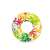 Intex 97 cm inflatable ring with tropical leaves design