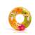 Intex 97 cm inflatable ring with floral design, orange, yellow, and green colors