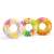 Intex 97 cm inflatable ring with floral design, 3 different colors