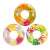Intex 97 cm inflatable ring with floral and tropical designs, perfect for swimming and playing in the water
