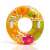 Intex 97 cm inflatable ring with floral design, orange, yellow, and green colors