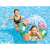 Two girls having fun in the pool with Intex 97 cm inflatable ring with flamingo and palm tree design