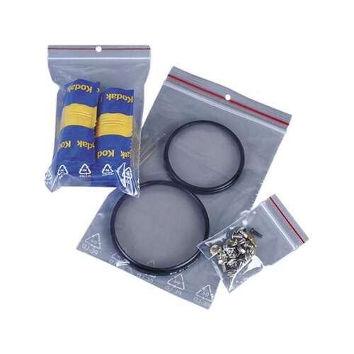 Cipzáras Műanyag Tasak - 100 db - 18x25 cm