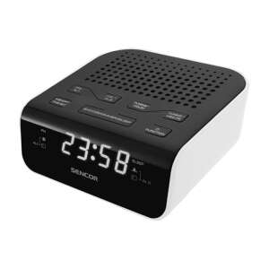 Sencor SRC 136 WH digitaler Wecker mit FM-Radio, weiß und schwarz - Sencor