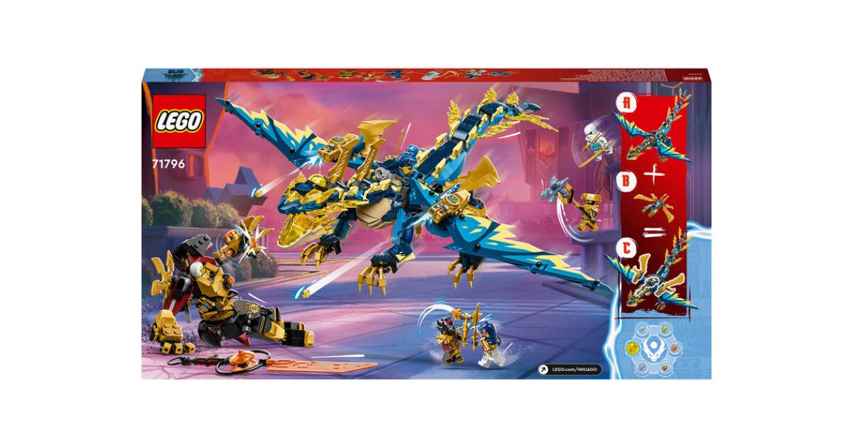 Lego Ninjago 2017 Jay's Elemental Dragon Coloring Sheet 88