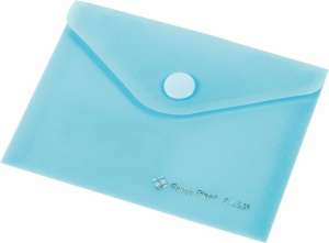 PANTA PLAST Vrecko na dokumenty A6, PP, patent, 160 mikrónov, PANTA PLAST, pastelová modrá 31579350 Obalový materiál