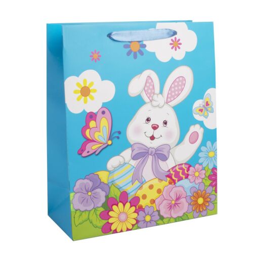 Papírtasak nyuszi tojásokkal 18*23, Ostertüte mit Hase und Eiern