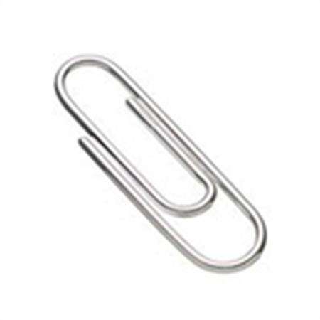 Gemkapocs, 50 mm, nikkelezett fém, lekerekített végek, papírok összefogásához