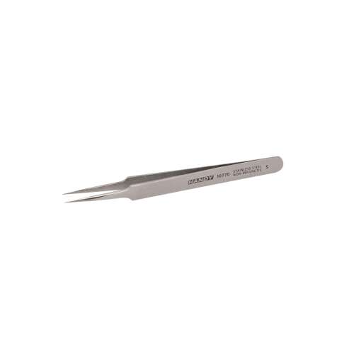 120mm stainless steel tweezers, non-magnetic, pointed tips, for precision work