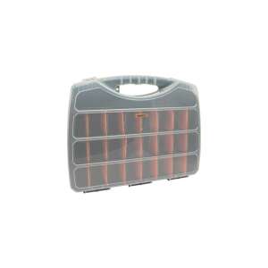 Cutie de depozitare din plastic transparentă cu compartimente pentru organizarea obiectelor mici, 480 x 375 x 75 mm - Organizatori de scule și piese
