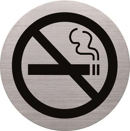 HELIT Informačná tabuľa, nerezová oceľ, HELIT, zákaz fajčenia