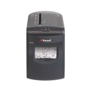 REXEL Mercury RES1523 paper shredder, black, front view - Office technology