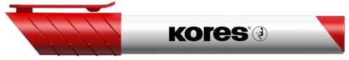 KORES whiteboard marker, red, chisel tip, 1-3 mm