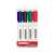 KORES K-Marker Whiteboard- und Flipchart-Marker, 4er-Pack, blau, schwarz, grün, rot