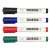 KORES Whiteboard- und Flipchart-Marker, 4er-Pack, schwarz, blau, rot, grün