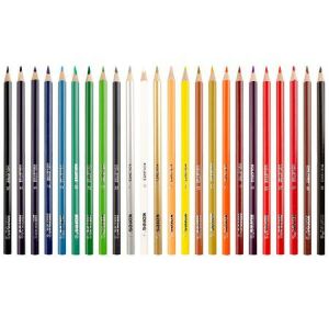 KORES Triangular Színes Ceruza Készlet, 24 Szín, Csomagolás Nélkül - Kores