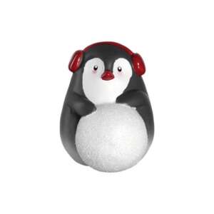 LEONARDO CALDO pingvin figura 15cm fülvédővel 59011782 