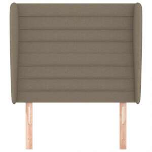 vidaXL taupe upholstered headboard with wings, 103 x 23 x 118/128 cm - VidaXL Headboard