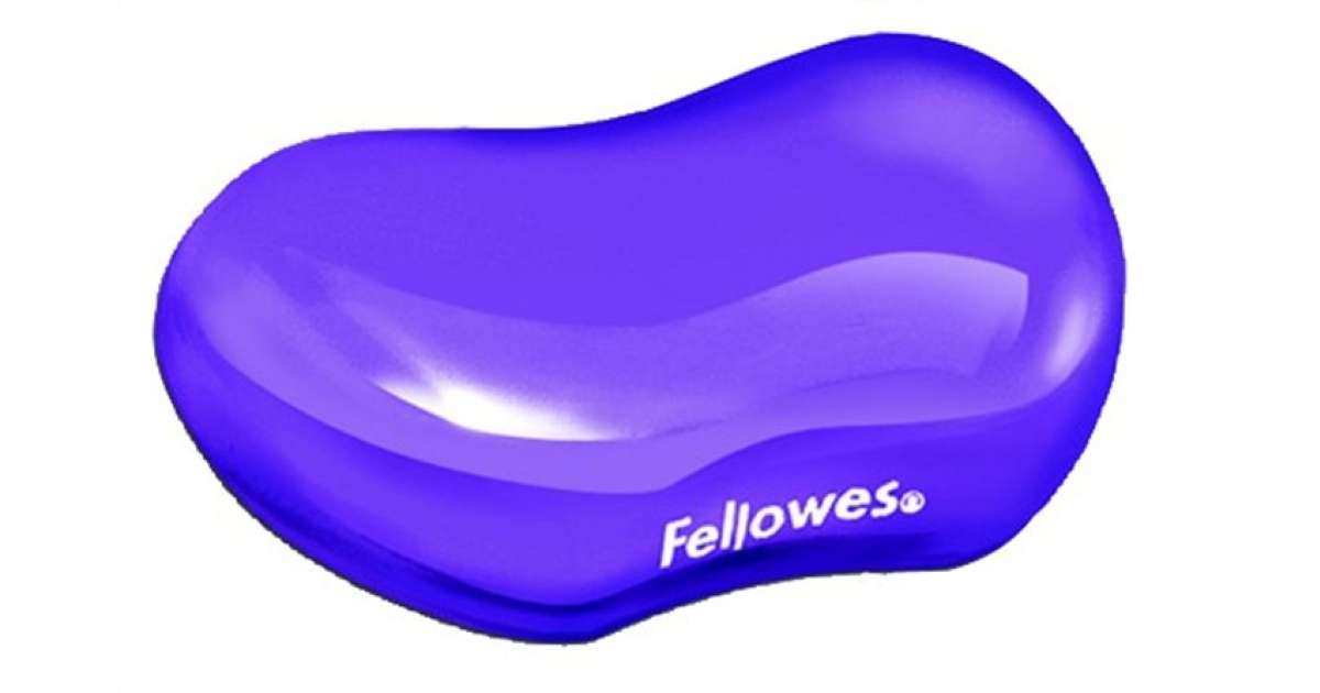 Fellowes Gel Crystals Wrist Support, Mouse PAD-WRIST Rest, Black