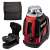 Einhell TE-LL 360 red cross line laser level with carrying case, wall mount, and tripod adapter