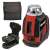 Einhell TE-LL 360 red cross line laser level with carrying case, wall mount, and tripod adapter
